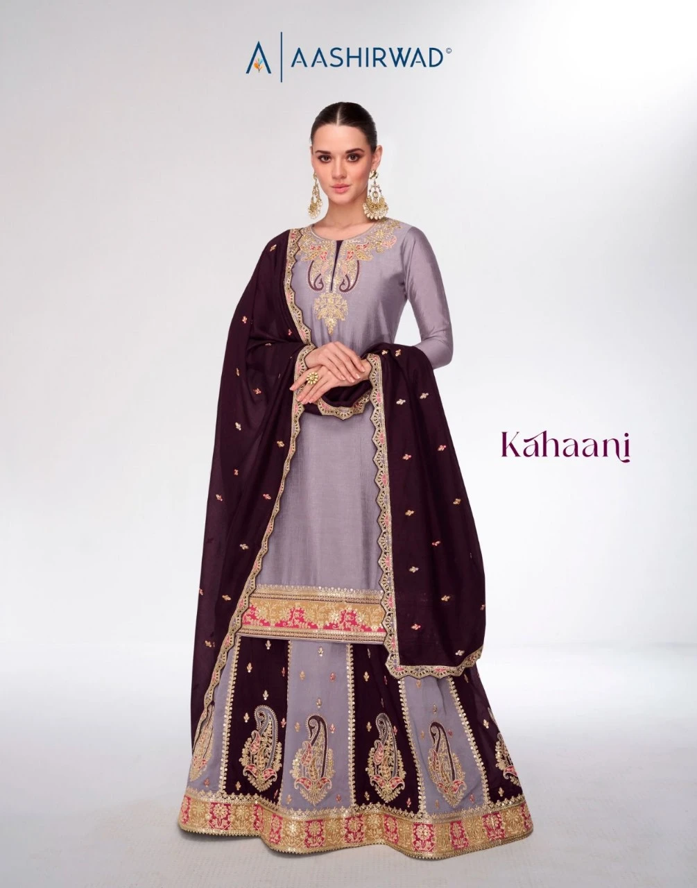 Aashirwad Kahaani Premium Silk Wholesale Designer Readymade Salwar Suit Catalog — Wholesale Salwar Suits, Aashirwad Creation wholesale from Surat — view 3